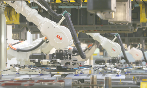 ABB機(jī)器人沖壓生產(chǎn)線